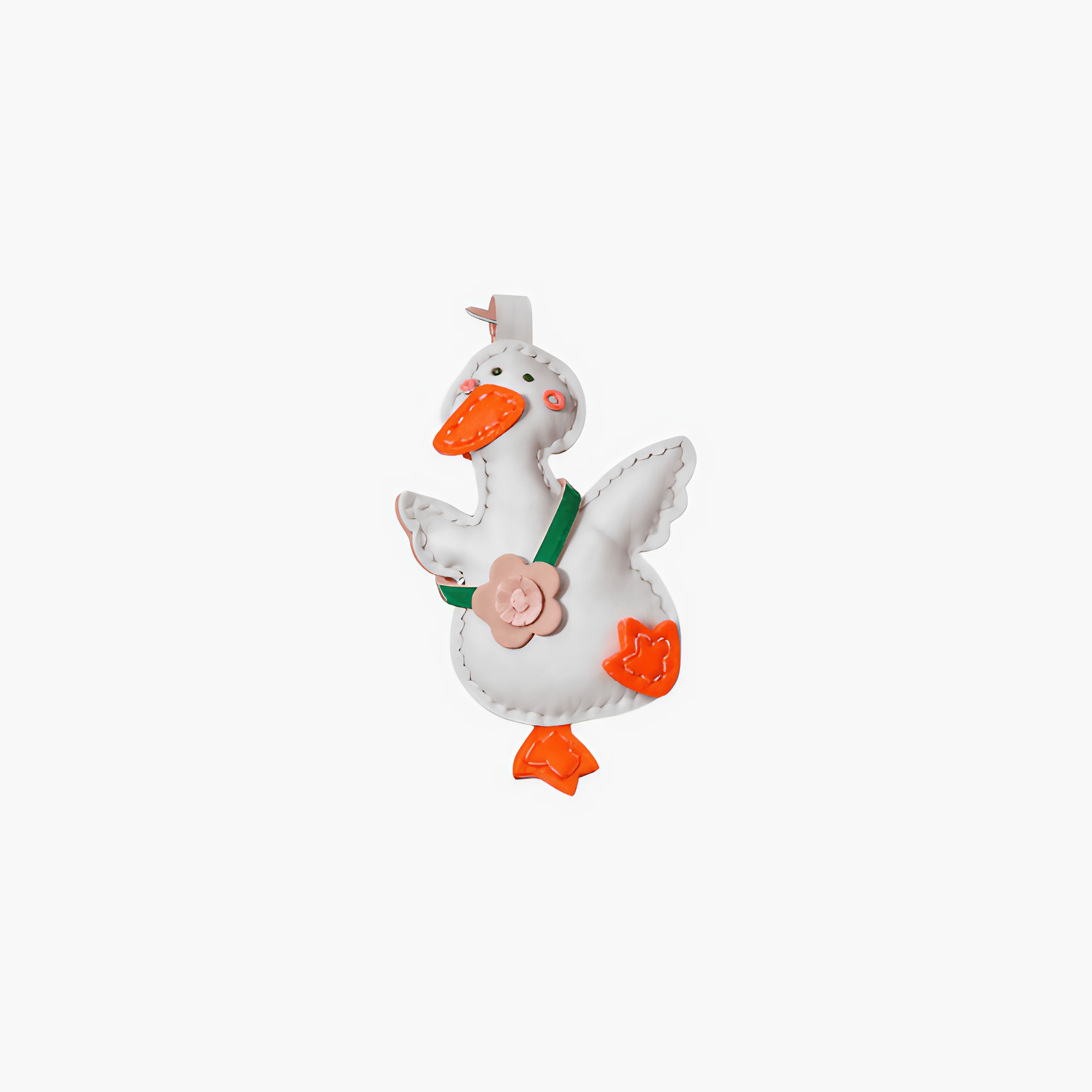 Charm Pato com Flor