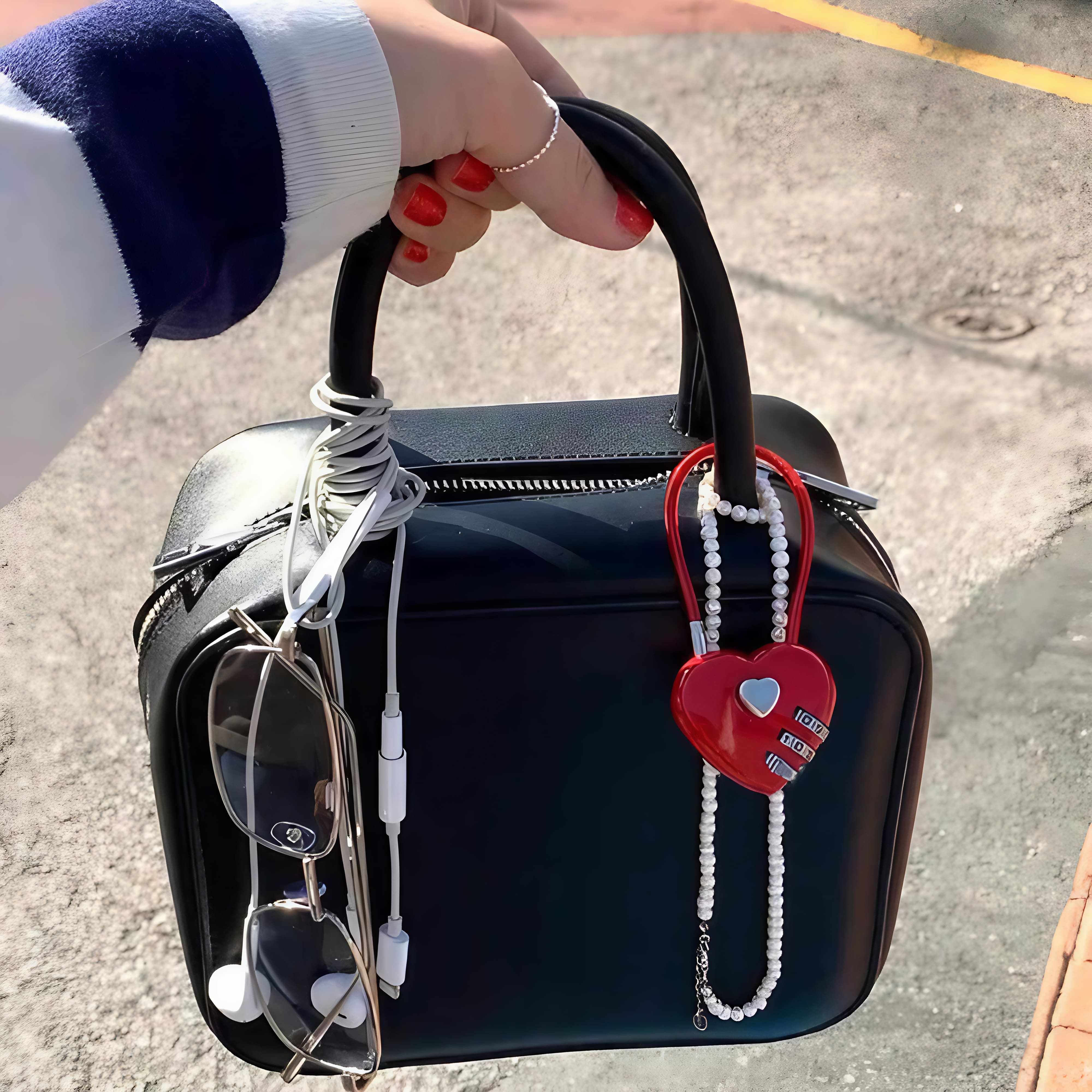 Charm Coração Cadeado