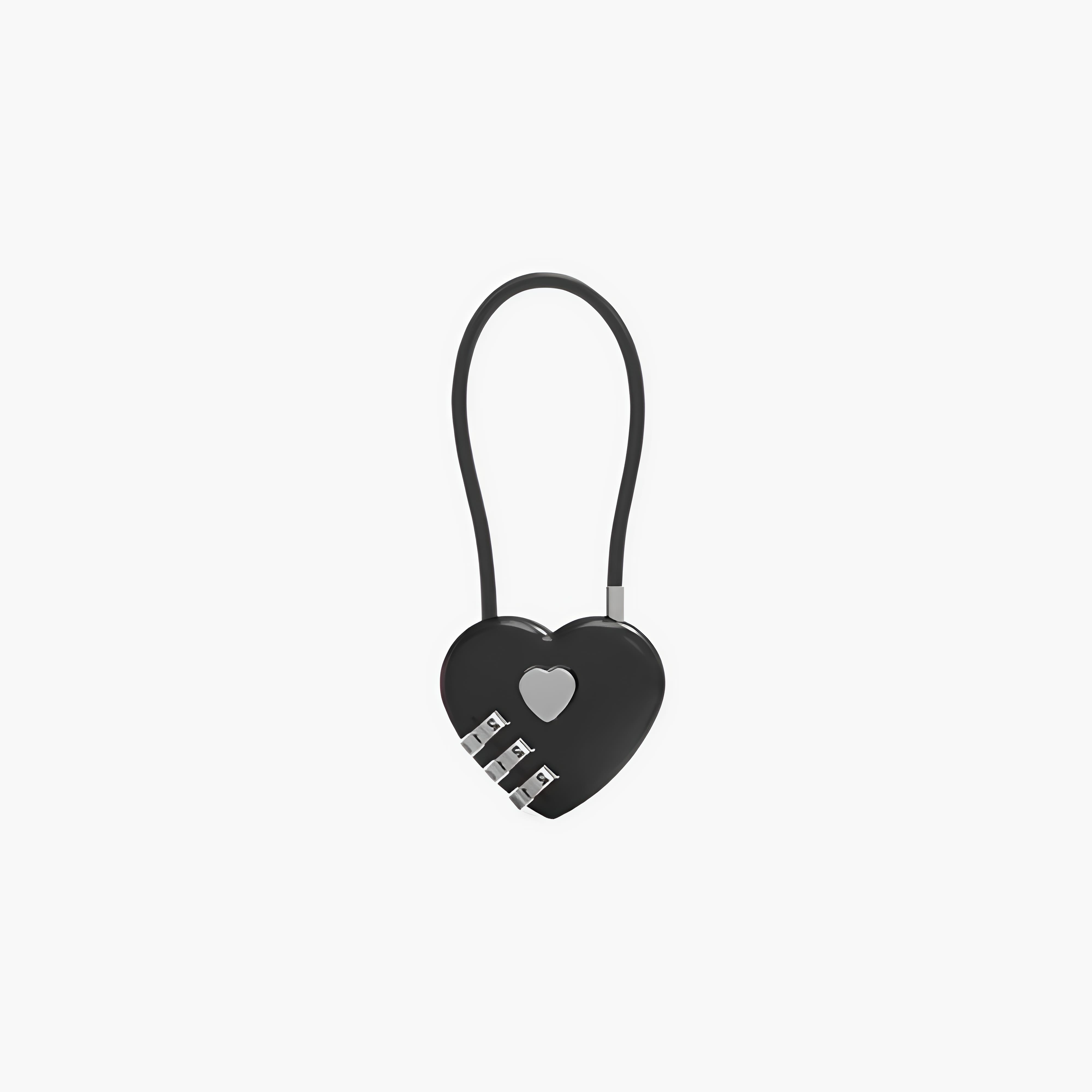 Charm Coração Cadeado