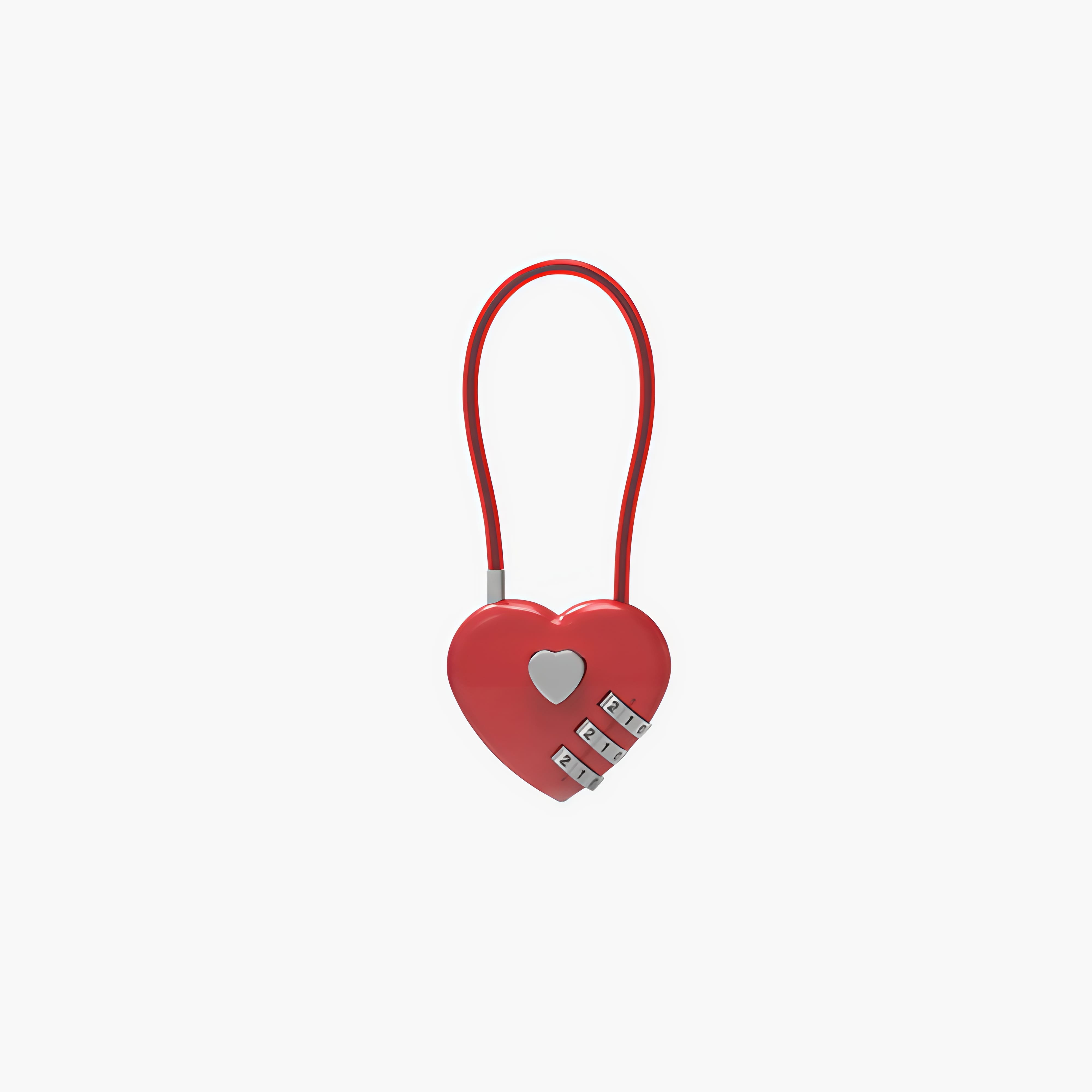 Charm Coração Cadeado